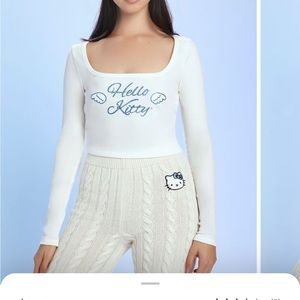 NWT Hello kitty x Forever21 crop top